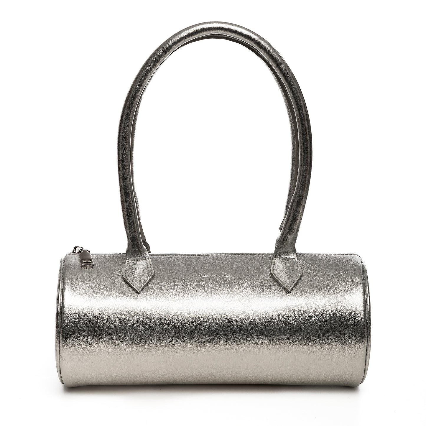 Bolsa insignia cilindro plateada