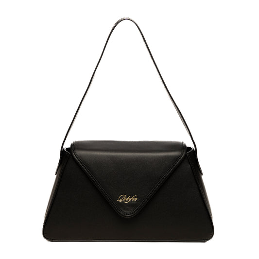 Bolsa insignia trapecio negro
