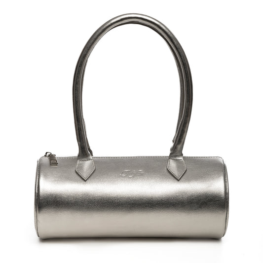 Bolsa insignia cilindro plateada